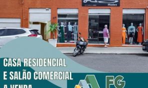 CASA RESIDENCIAL E SALÃO COMERCIAL – REF.: 2.461